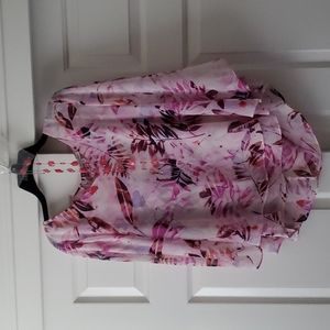 Blouse with matching necklace and earrings.